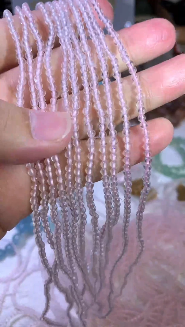 【闪购商品】水晶手串未镶嵌天然粉水晶手串（多样性发货)