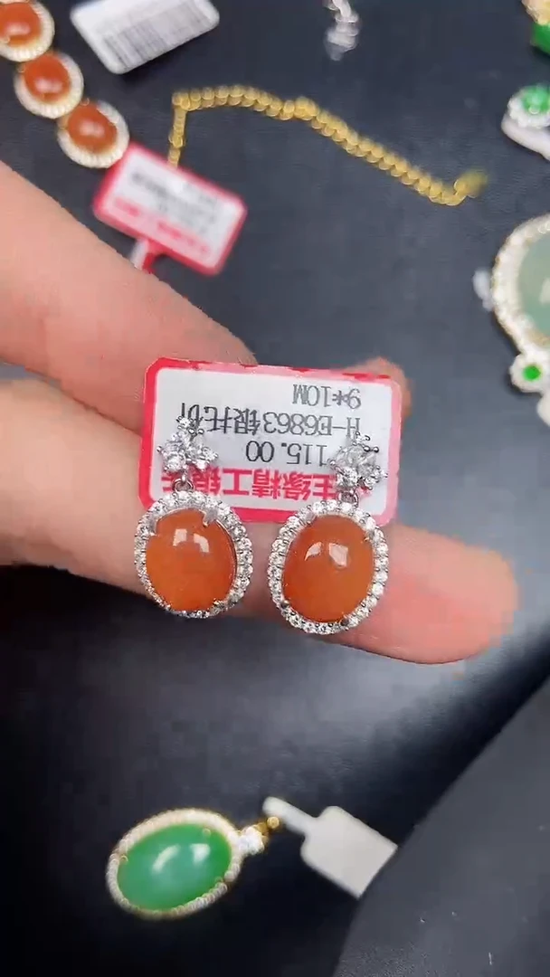 银S925镶嵌戒指翡翠2810