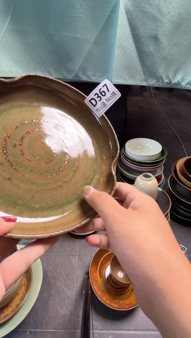 瓷片?***?d367玻化异型盘福利