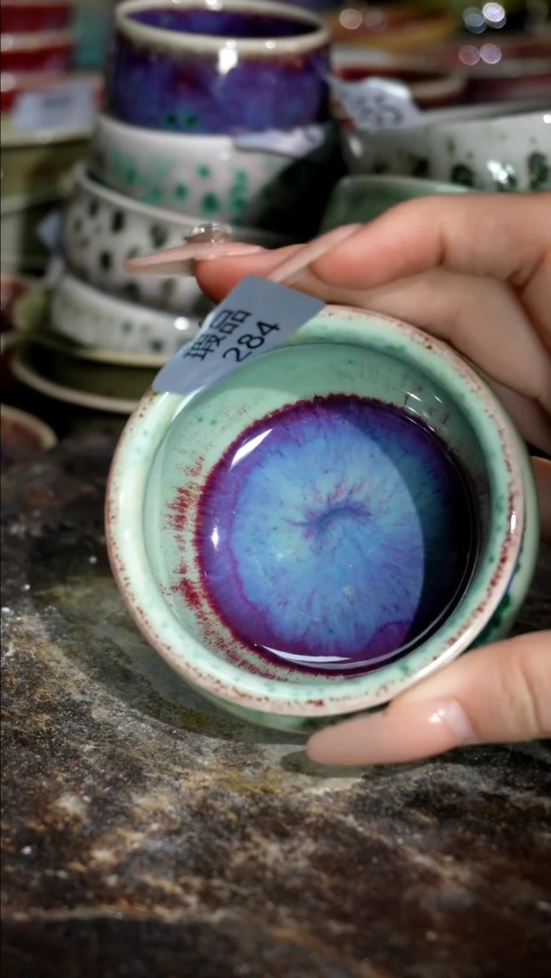 摆件精品窑变钧瓷茶器