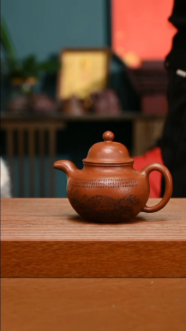 茶壶紫砂SFT精工朱泥掇球457