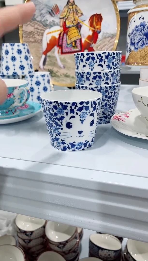 瓷片日用陶瓷（简装）主人杯一个