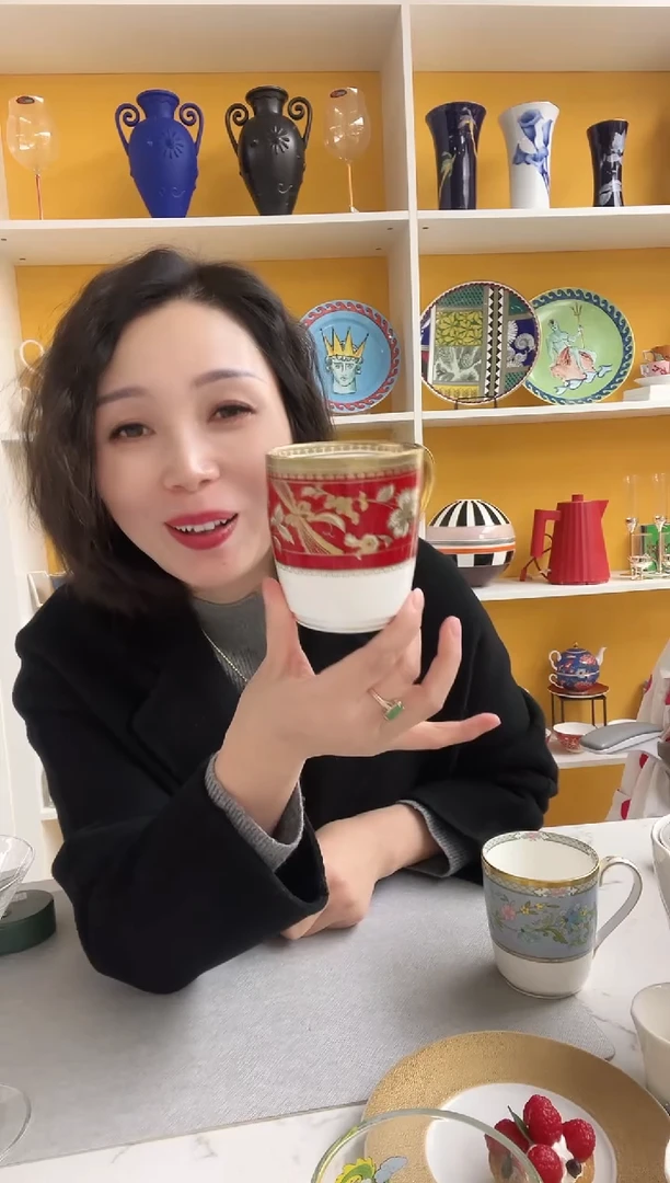则武 红金 马克杯 高端款