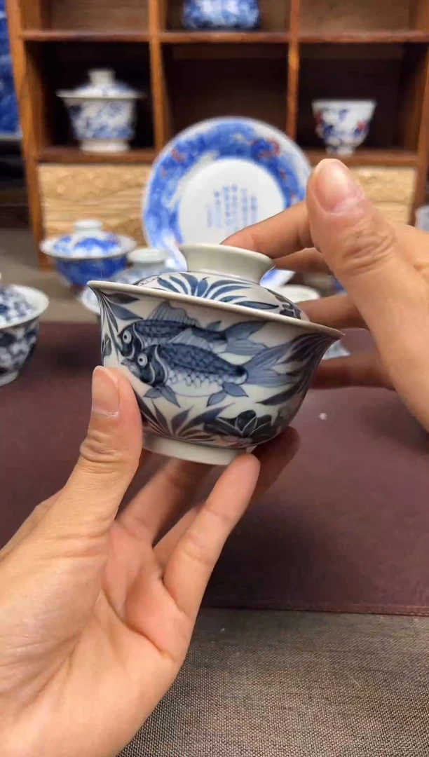 【闪购商品】杯子溪山酌茗陶瓷杯