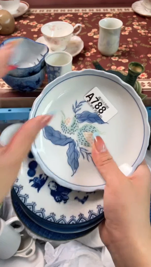 瓷片鱼**面瓷器瓷器A788