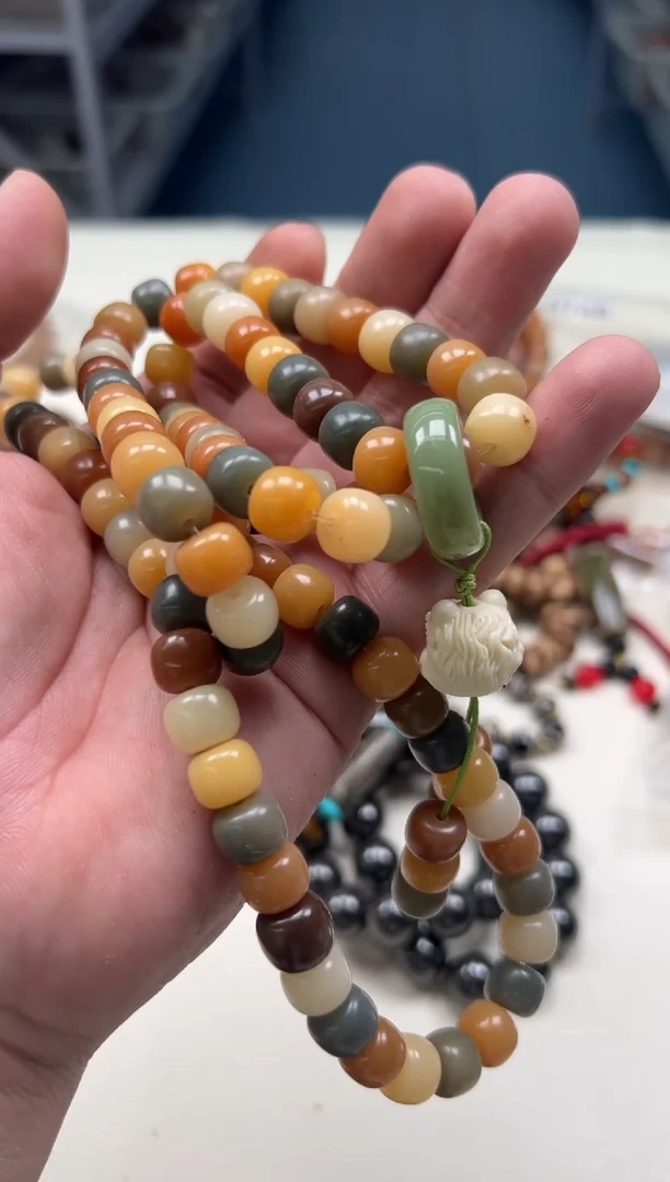 吊坠菩提根/象牙果脖挂6122