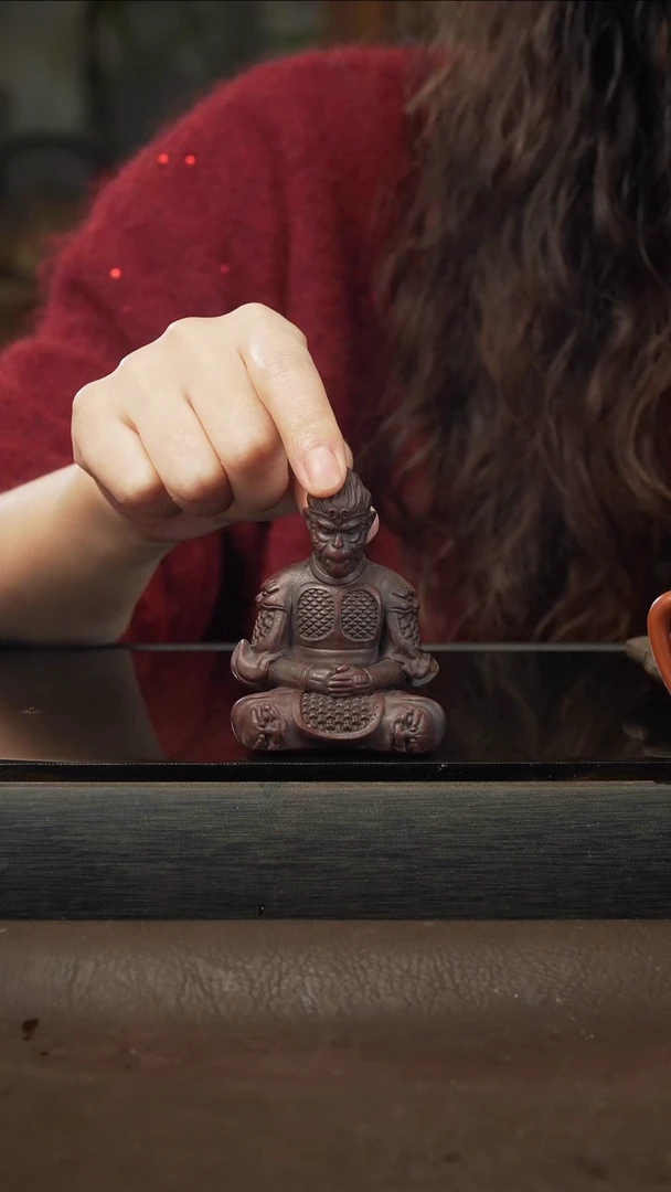 茶壶紫砂1 原矿紫砂茶宠猴