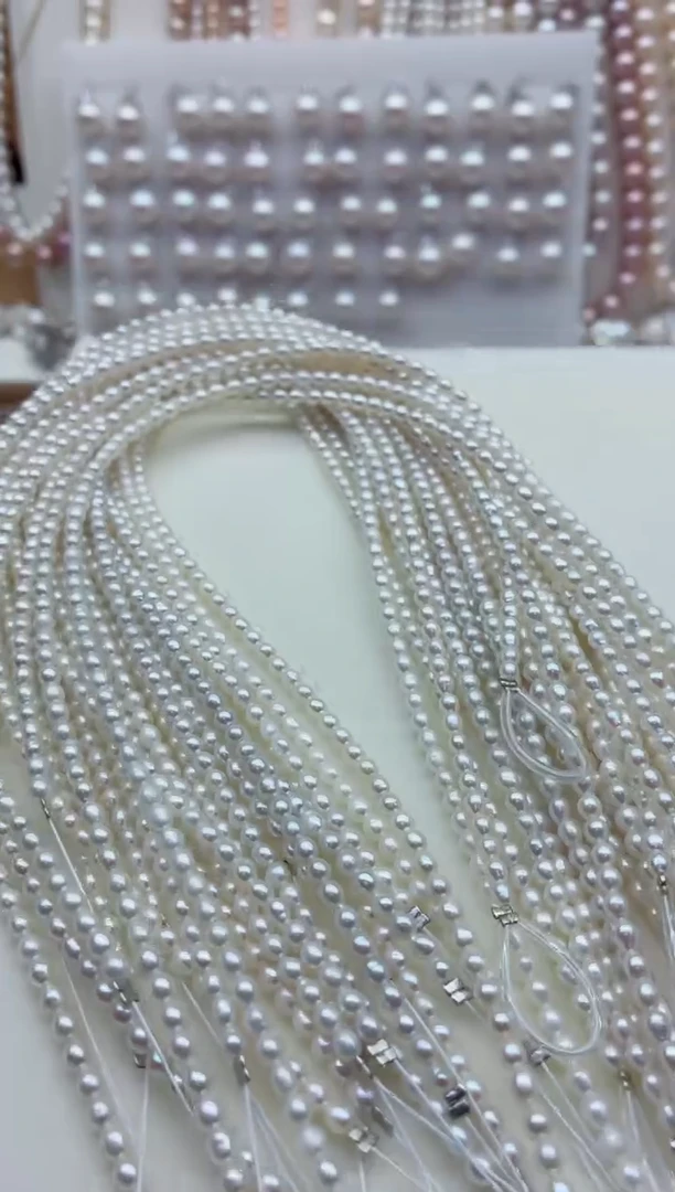 未镶嵌淡水珍珠裸珠无扣头多样性发其一，非无暇