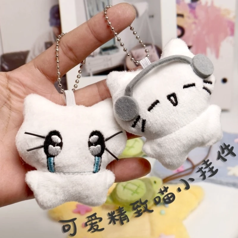 可爱猫耳机挂件情侣创意包包书包挂饰学生饰品