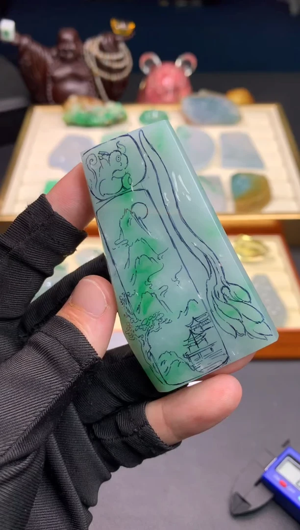 未镶嵌定制翡翠天然翡翠裸石（包工）