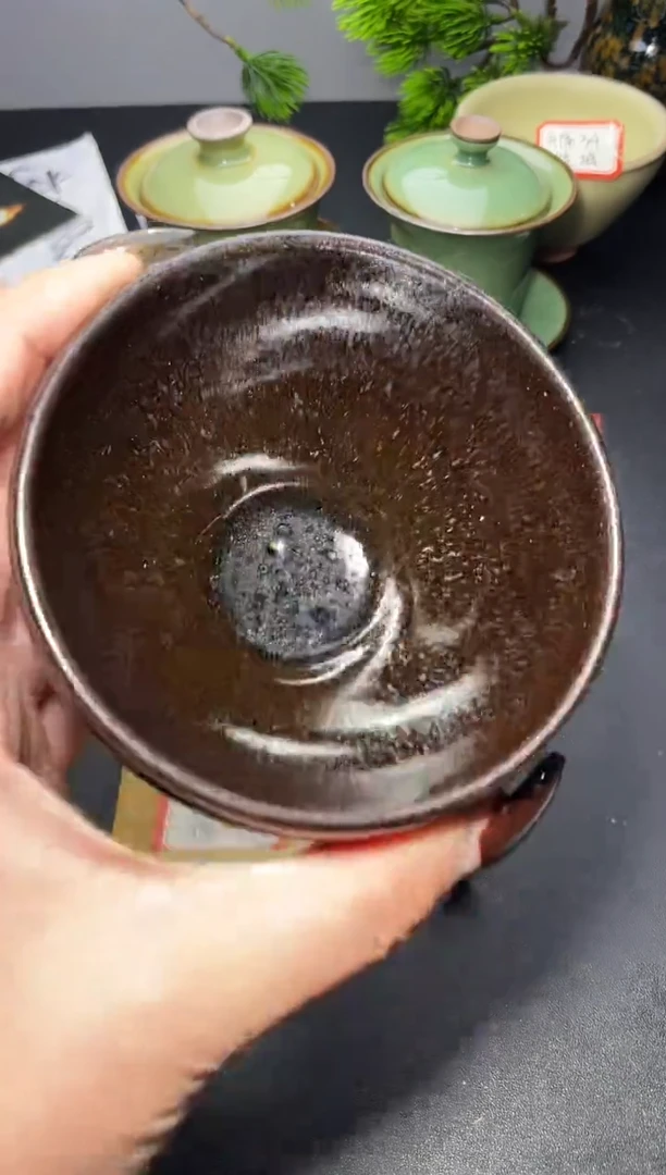 茶盏208（微瑕）叶紫建盏