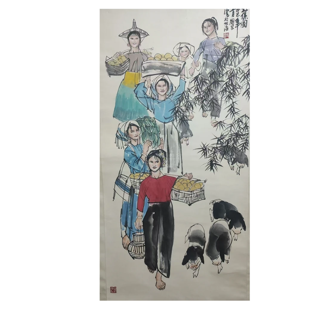 史国良   人物立轴68*138约8.4平尺