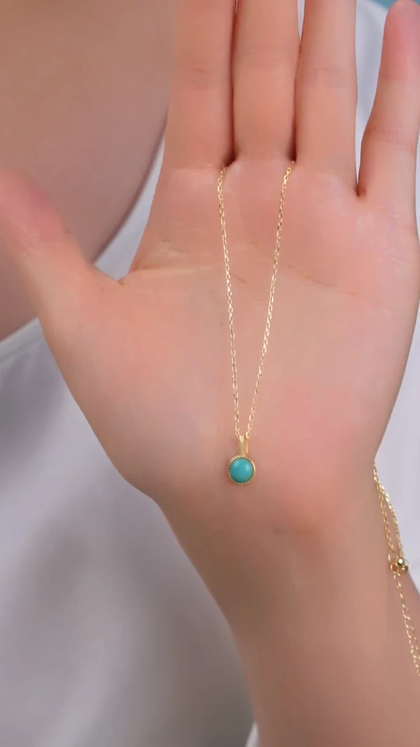 绿松石合金项链多样性发货