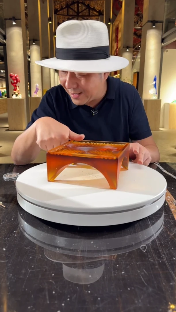 摆件琥珀金壶承艺术摆件