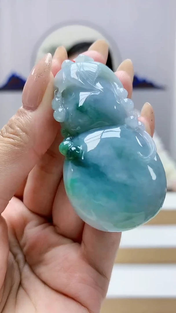 未镶嵌定制翡翠4852MM-毛货挂件8