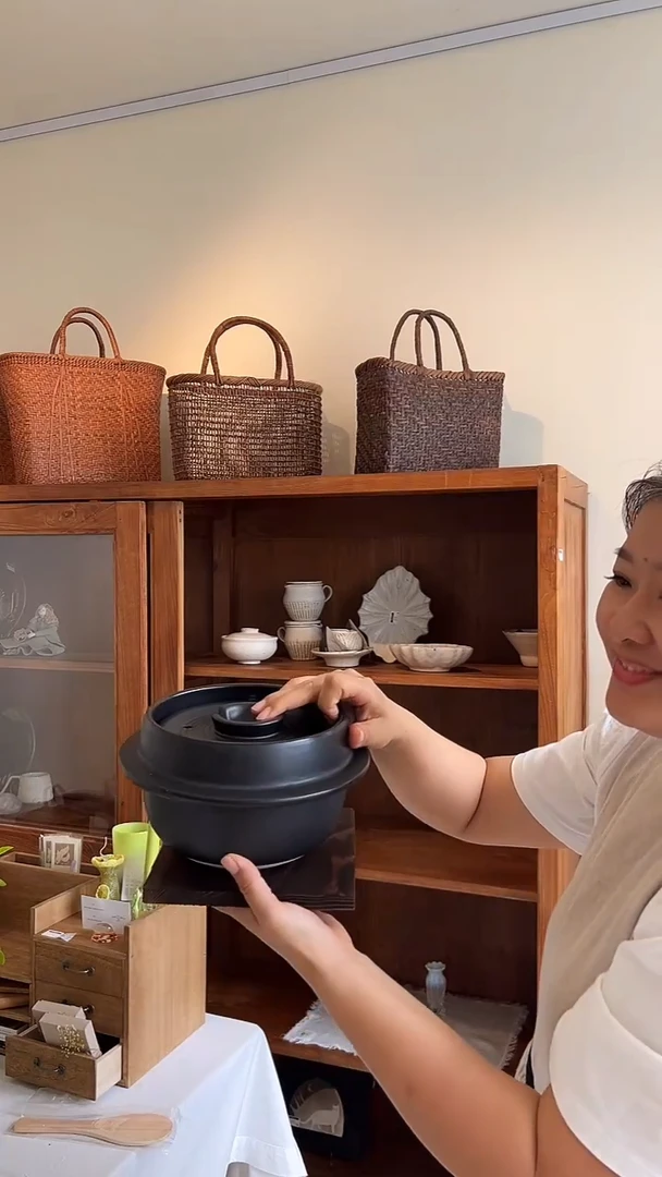 茶道摆件0000饭釜7042
