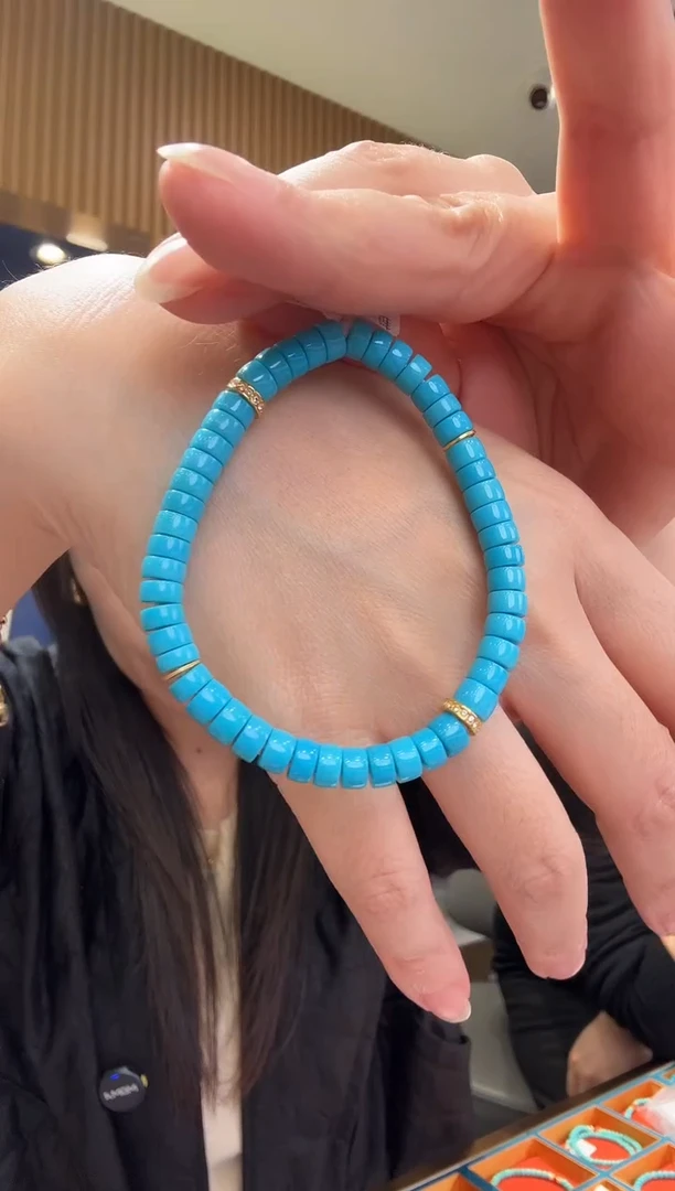 未镶嵌绿松石手串260104041【配件18k金】