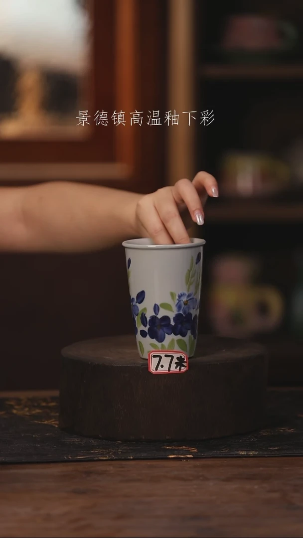 陶瓷景德镇高温釉下手绘陶瓷489
