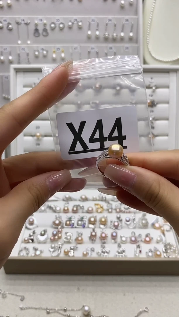 淡水珍珠珠宝奇石银S925镶嵌?****?X44