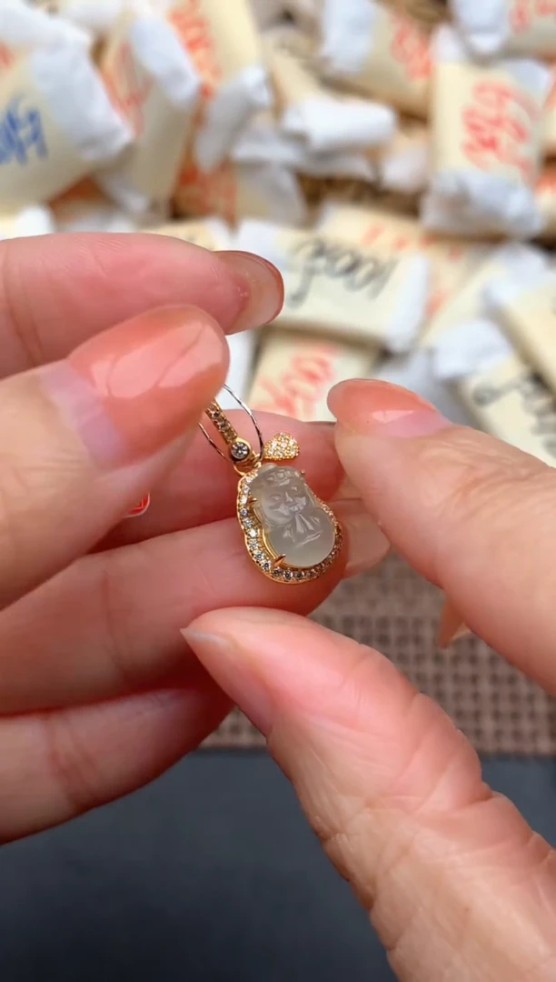 银S925镶嵌挂件翡翠一32