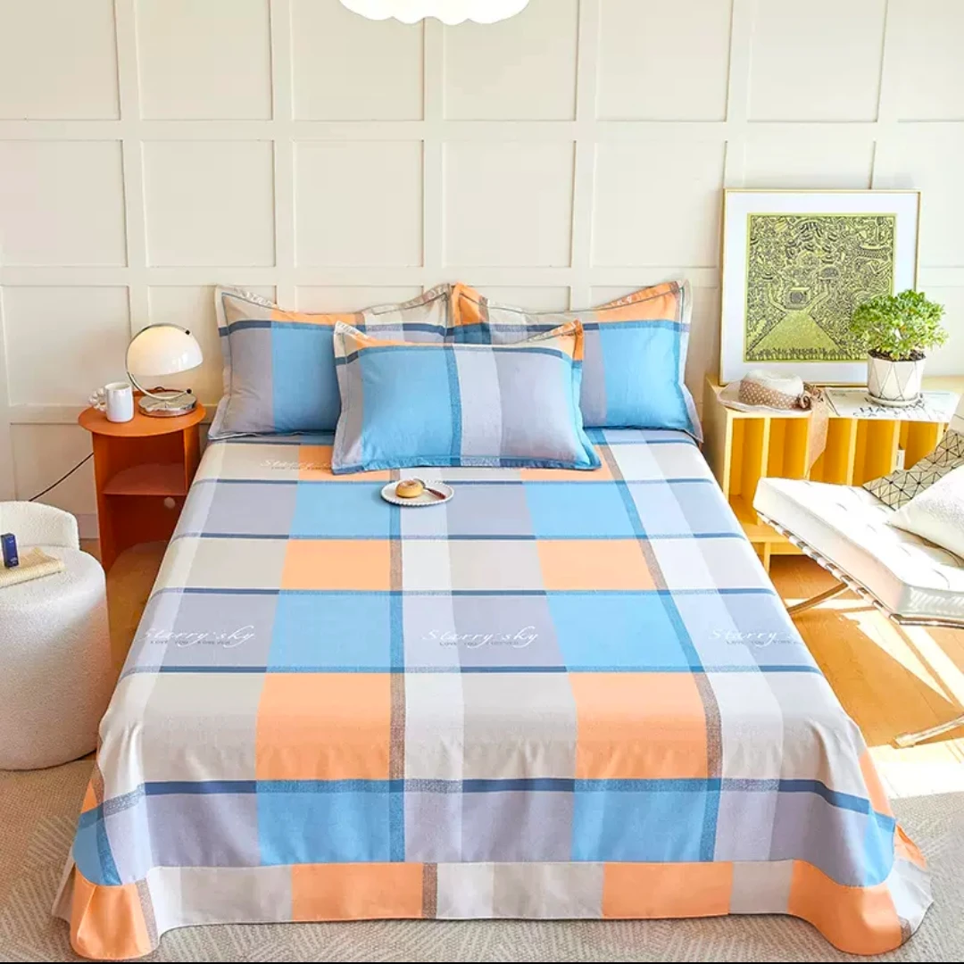 （044）加厚斜纹棉床单1.45*2.4米（+－5公分）藏青色 格调