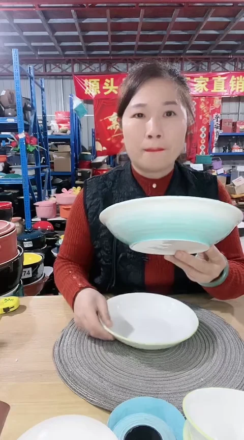 【闪购商品】瑕疵蓝色盘2个不可明火