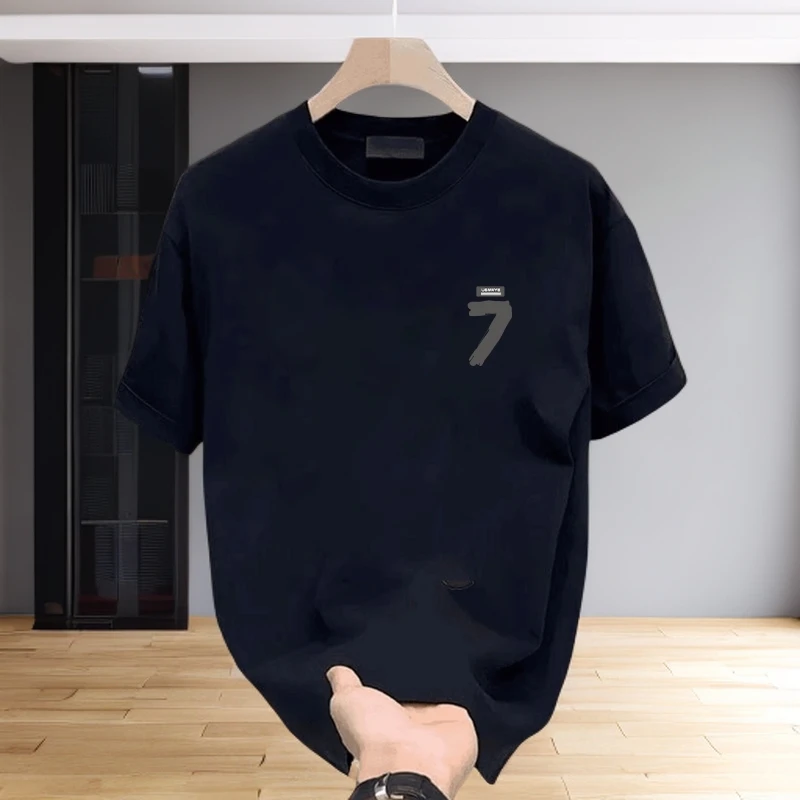 日系潮流T恤夏季短袖t恤男宽松潮流圆领上衣青少年男士圆领半袖