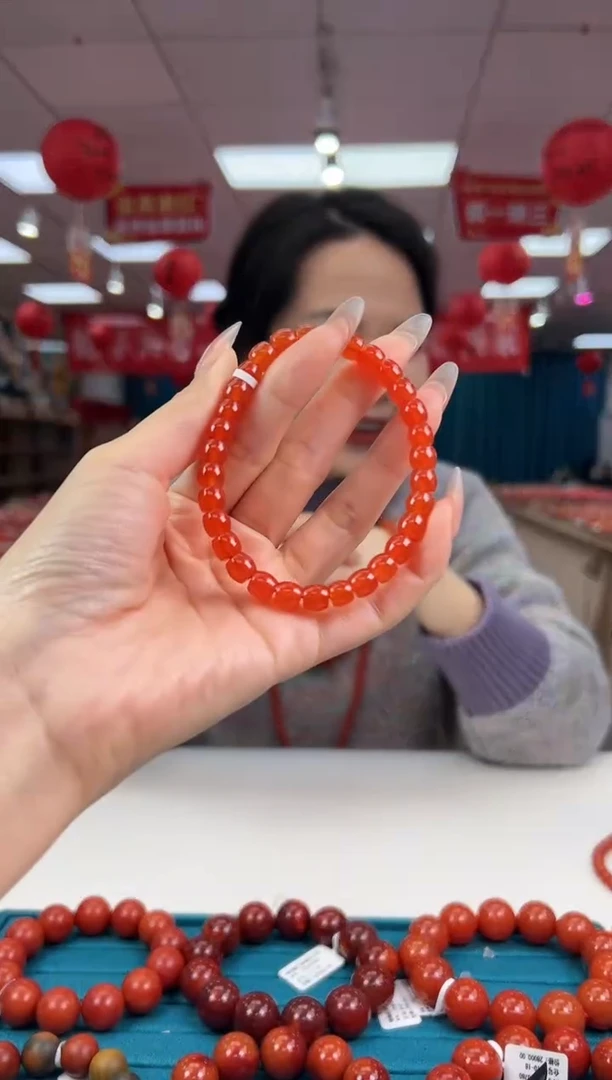 【闪购商品】南红玛瑙手串未镶嵌1.23-3-7（多样式）