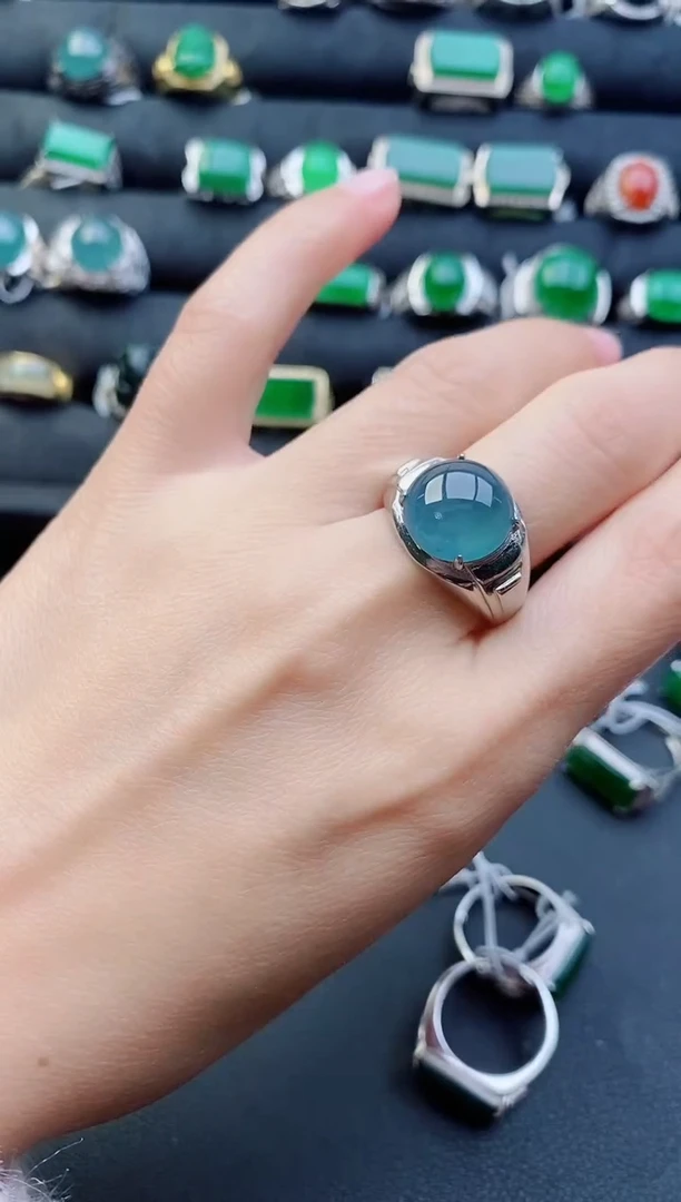 【闪购商品】翡翠戒指银S925镶嵌11111111