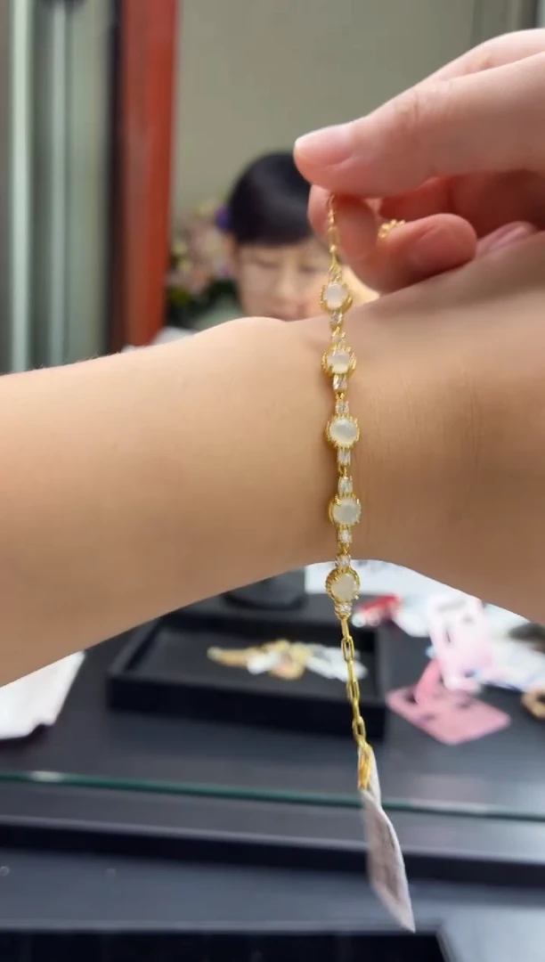 银S925镶嵌手链翡翠11111111