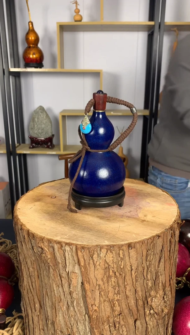 非遗大漆天然酒葫芦一物一拍