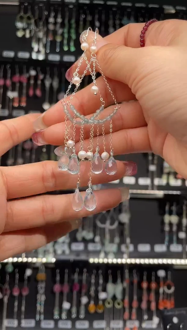 【闪购商品】紫晶耳饰银S925镶嵌牵手