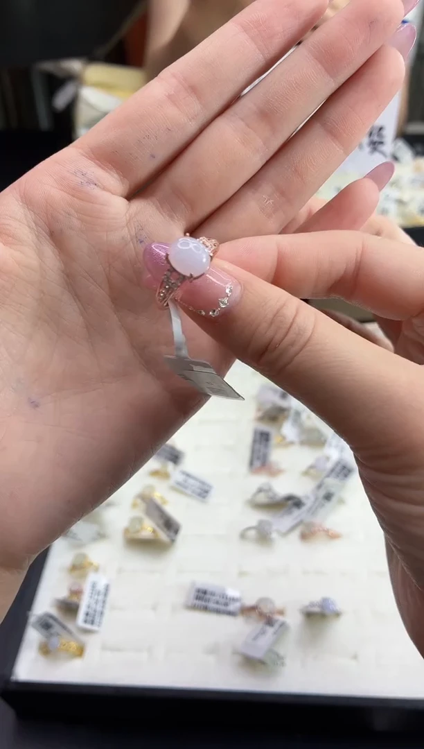 银S925镶嵌戒指翡翠11111111