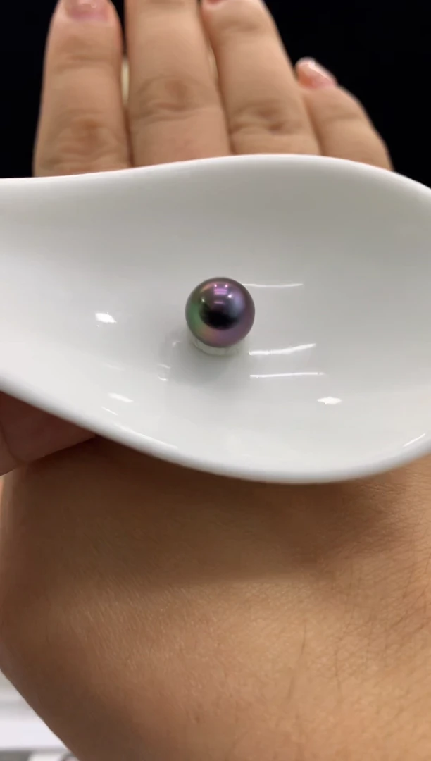 【闪购商品】定制海水珍珠裸珠未镶嵌大溪地海水珍珠8mm+