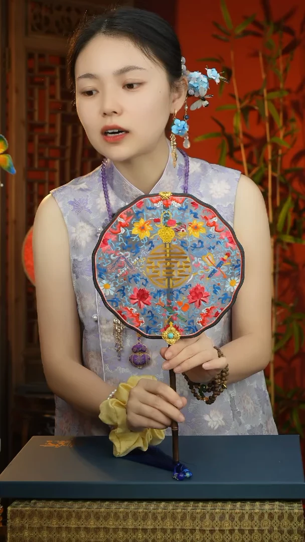 刺绣非遗苏绣纯手工团扇（不带扇盒）