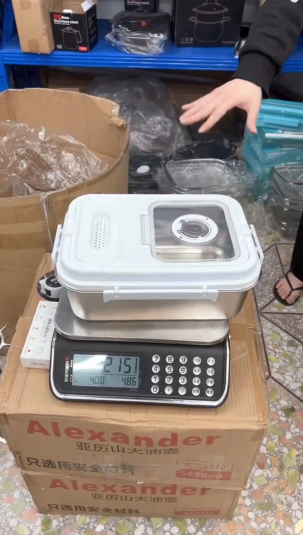 【闪购商品】不锈钢白色米桶