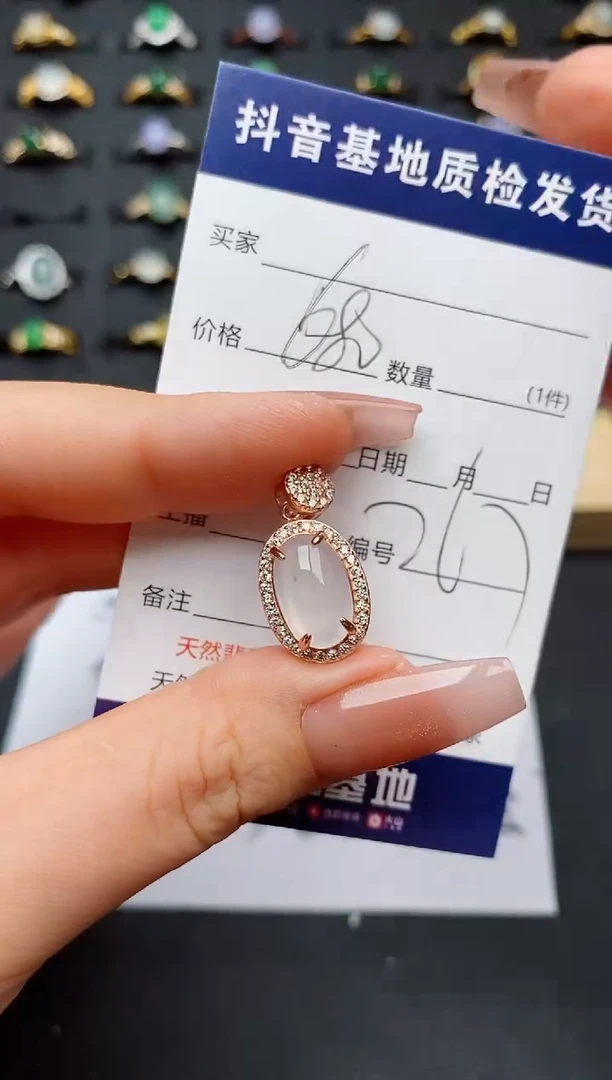 翡翠银S925镶嵌颈饰............
