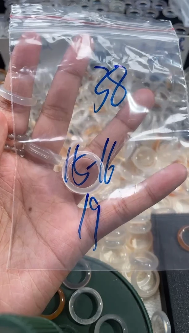 玛瑙/玉髓戒圈未镶嵌38