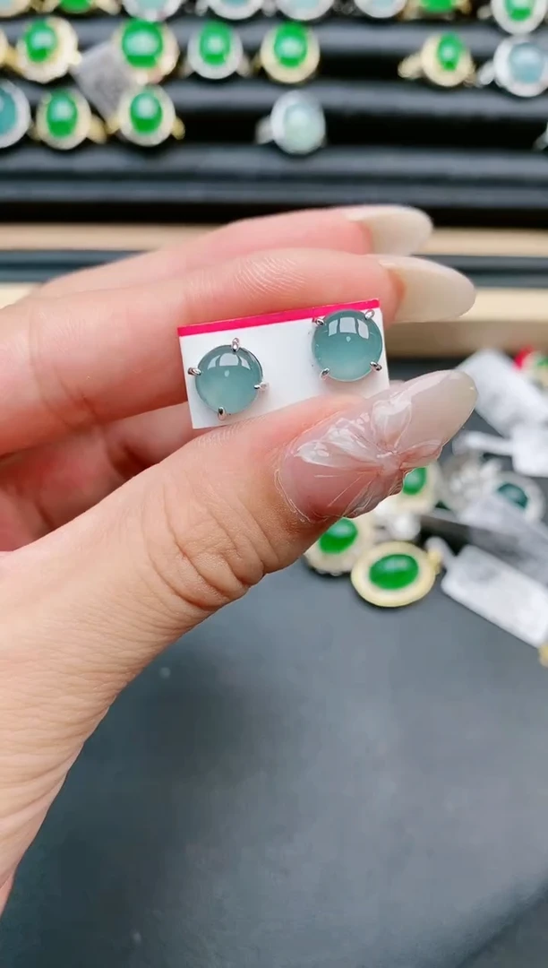 翡翠戒指银S925镶嵌11111