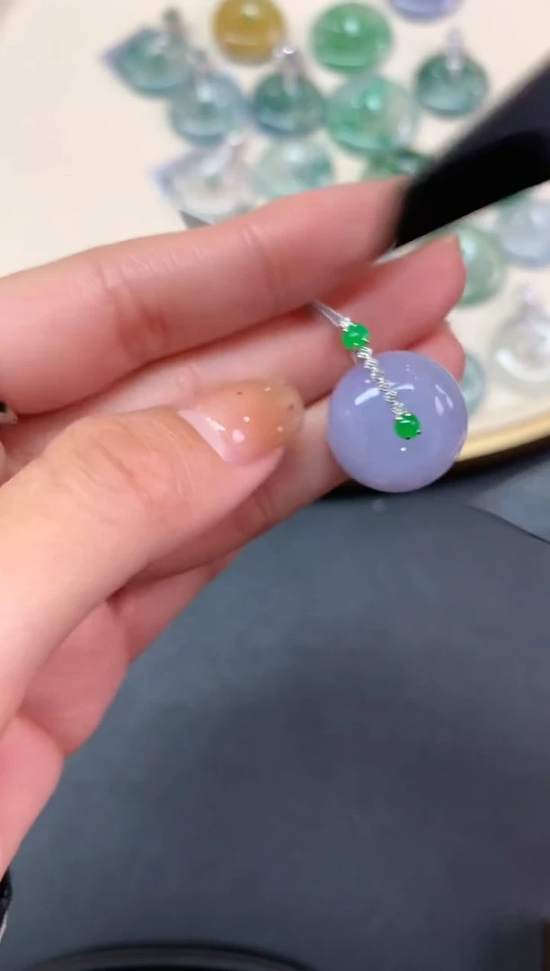 【闪购商品】翡翠吊坠(不含链)18K金镶嵌吊坠A116|3980