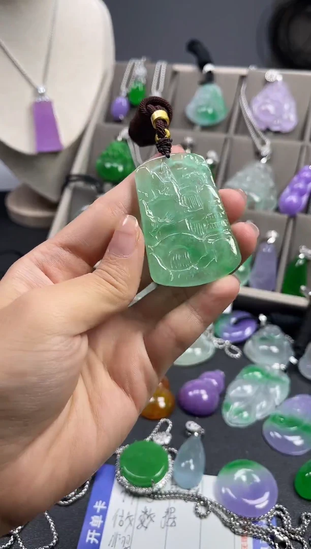 颈饰未镶嵌翡翠  所见即所得 一图一物