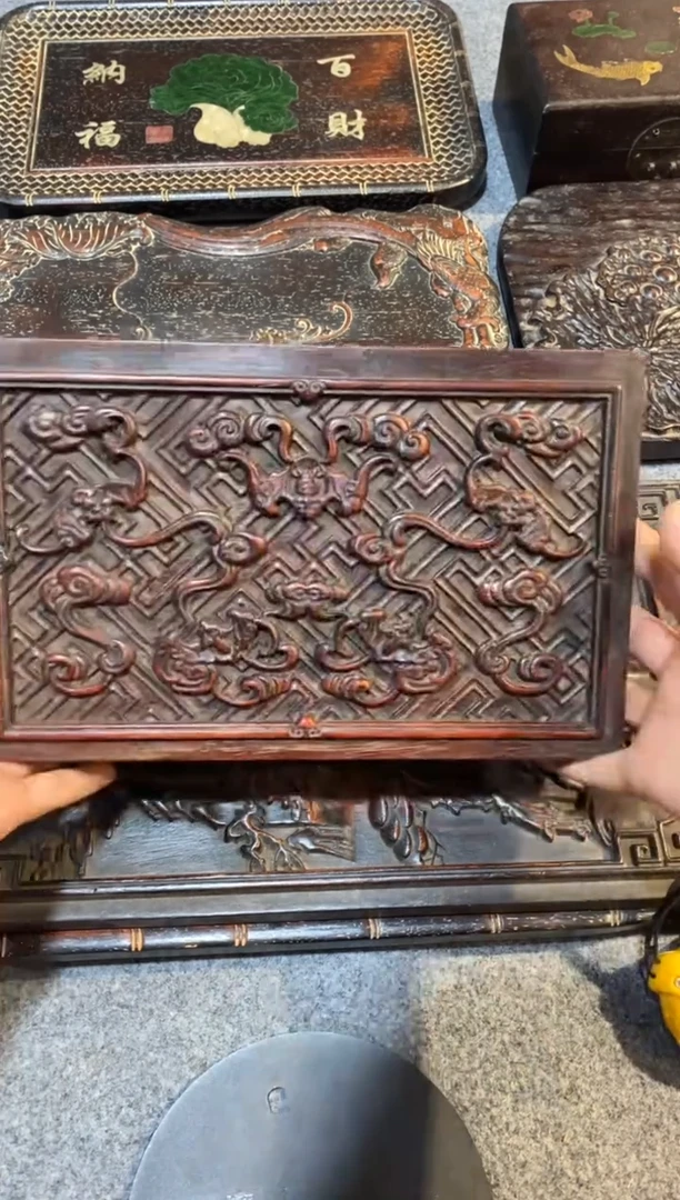 檀香紫檀（小叶紫檀）紫檀拆件雕刻板以直播间实物为准微瑕老物件