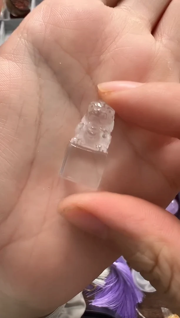 未镶嵌珠宝半成品水晶M787 约2.5cm