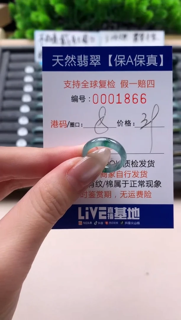 未镶嵌戒指翡翠天然  1866