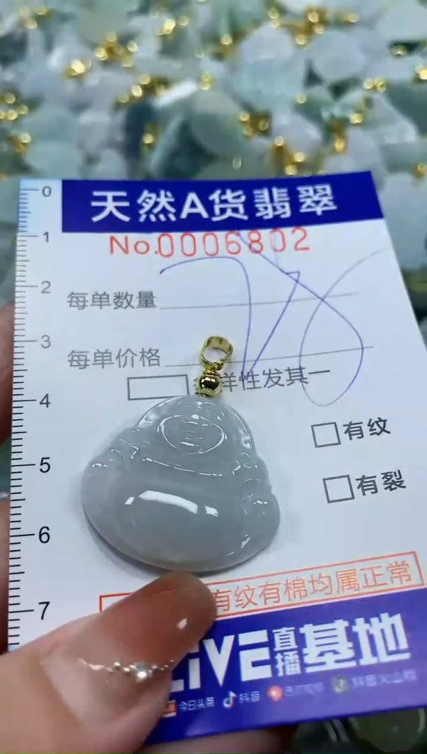 颈饰未镶嵌翡翠天然A货翡翠