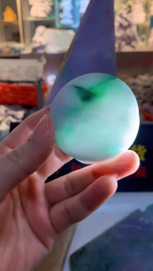 裸石翡翠0朗0翡翠珠宝727