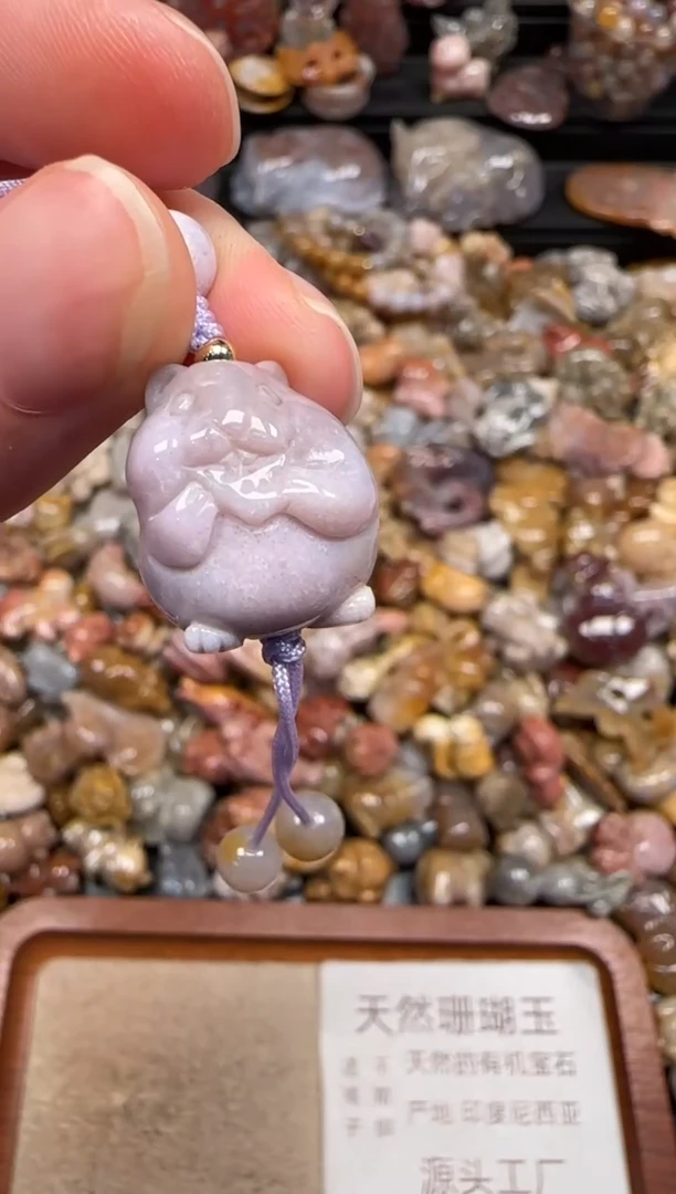 硅化珊瑚（珊瑚玉）未镶嵌颈饰598
