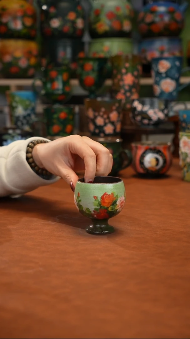 紫砂油画手绘釉下彩