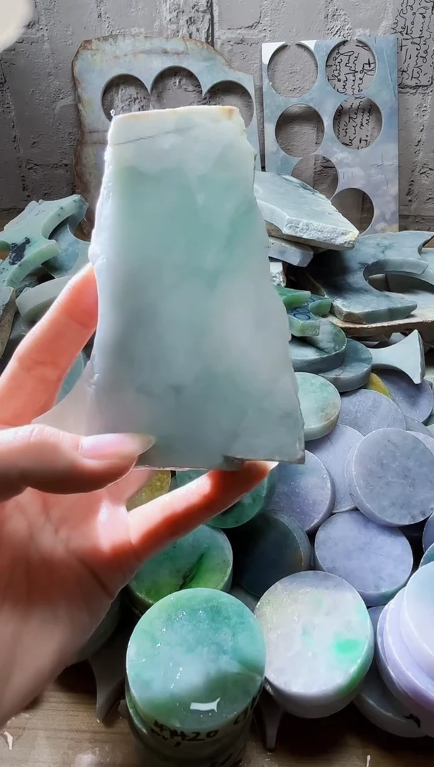 裸石翡翠天然翡翠A货319
