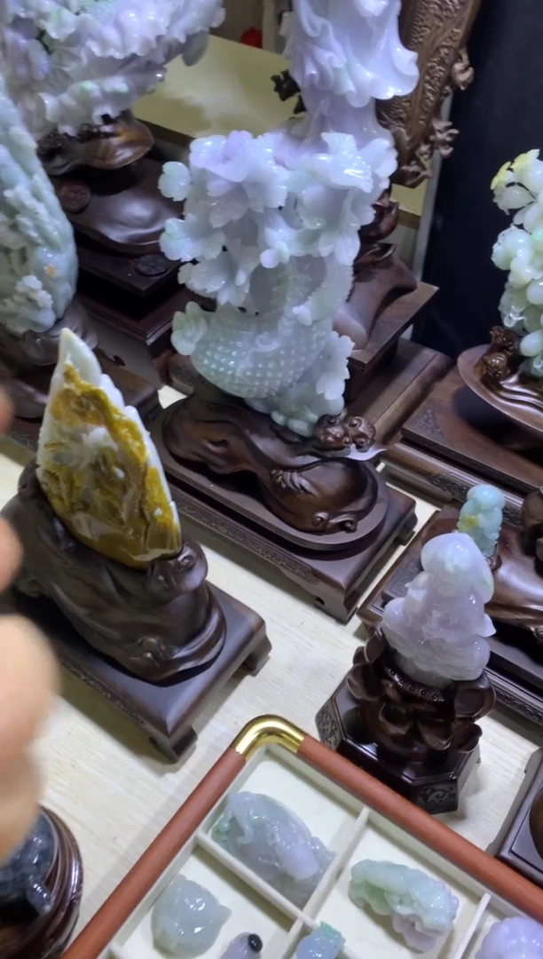 未镶嵌挂件翡翠落***情翡翠摆件